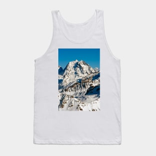 French Alps Mont Vallon Meribel Mottaret France Tank Top